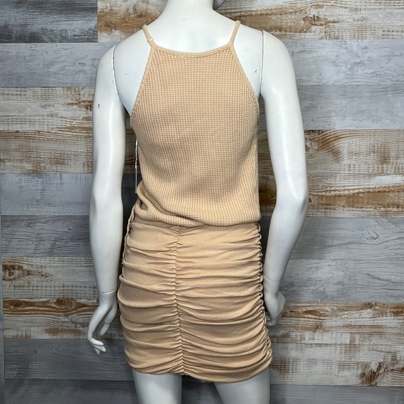 Free People ruched dress cream size XSmall, Medium and Large - Picture 4 of 9